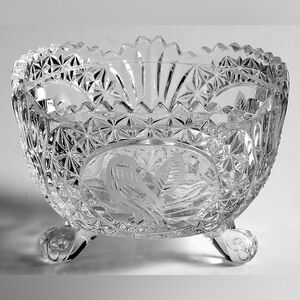 Hofbauer Vintage The Byrdes Collection 4” Footed Candy Dish